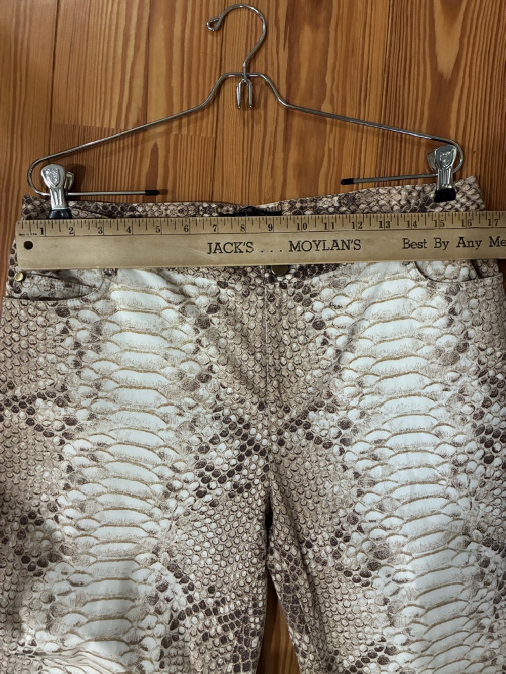 Etcetera Snake Print Pants Size 12 – Cotton Stretch Anke - Picture 4 of 6
